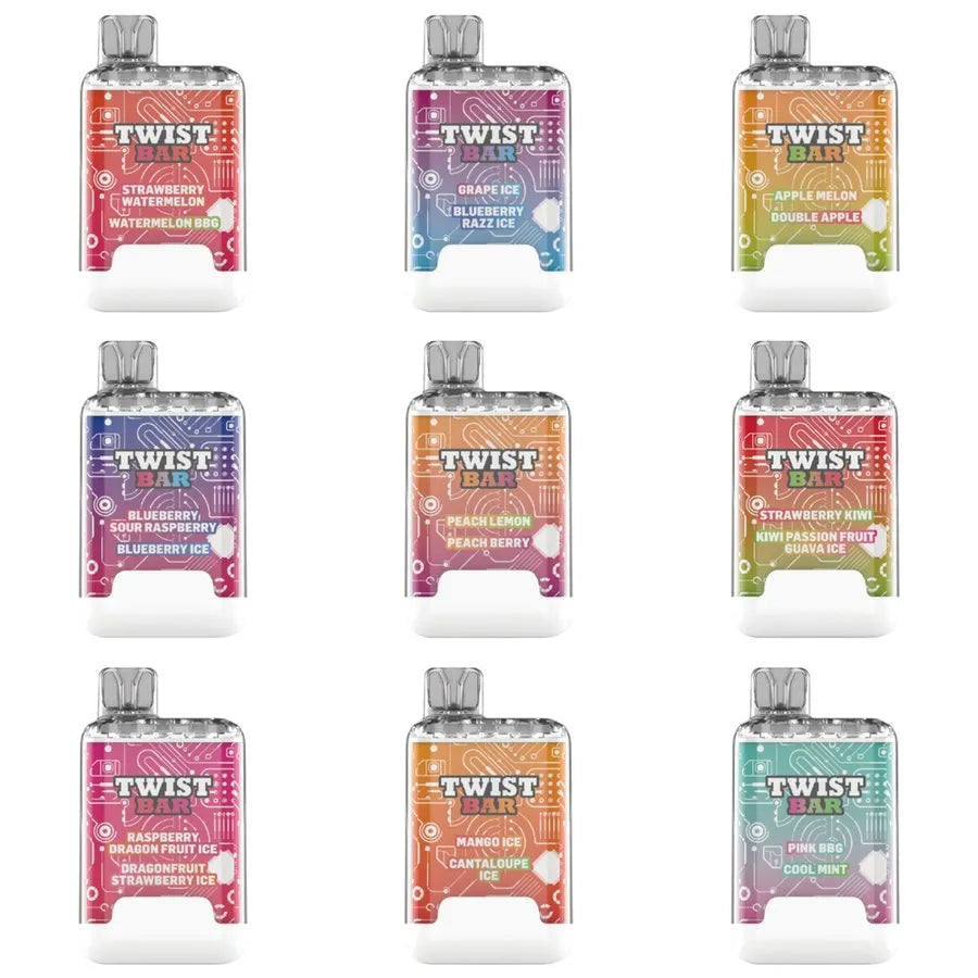 Twist Bar - 7 Flavours [ Disposable Dual Pod 10K Puffs ]